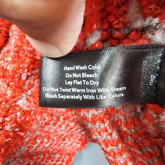 Boston Proper Womens Sweater Medium Pink Cable Knit Off Shoulder Stretch Classic - Picture 8 of 15